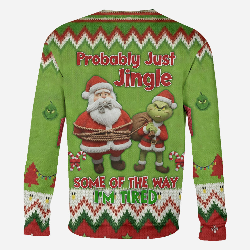 Je vais probablement juste danser un peu, je suis fatigué - T-shirt personnalisé « J'ai volé Noël partout »