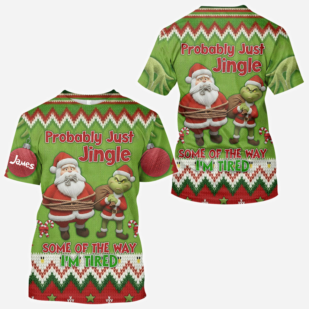 Je vais probablement juste danser un peu, je suis fatigué - T-shirt personnalisé « J'ai volé Noël partout »