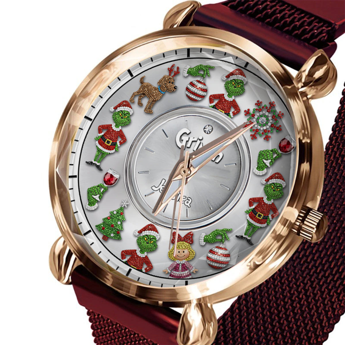 Merry Christmas - Personalized Stole Christmas Women Hand Watch