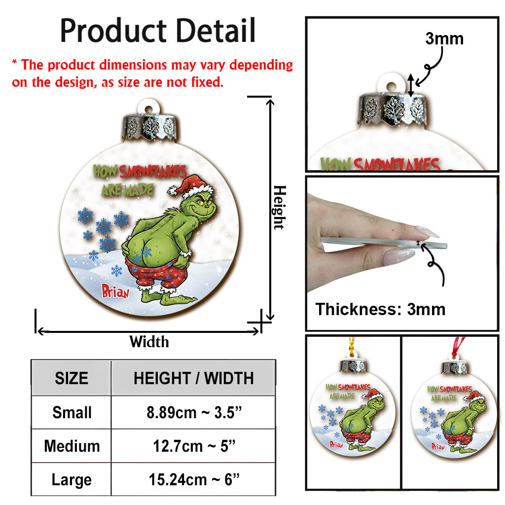 Classic Xmas Movie Grinch Monster - Personalized Stole Christmas Ornament