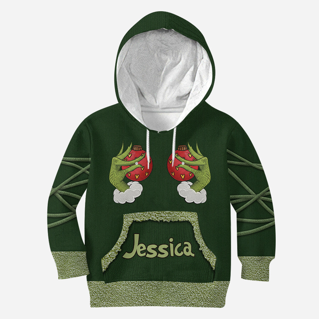 Grinchmas 2025 - T-shirt personnalisé avec étole de Noël