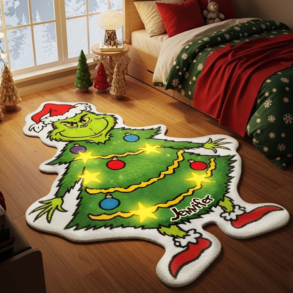 Merry Christmas - Personalized Stole Christmas Non-Slip Tufted Rug