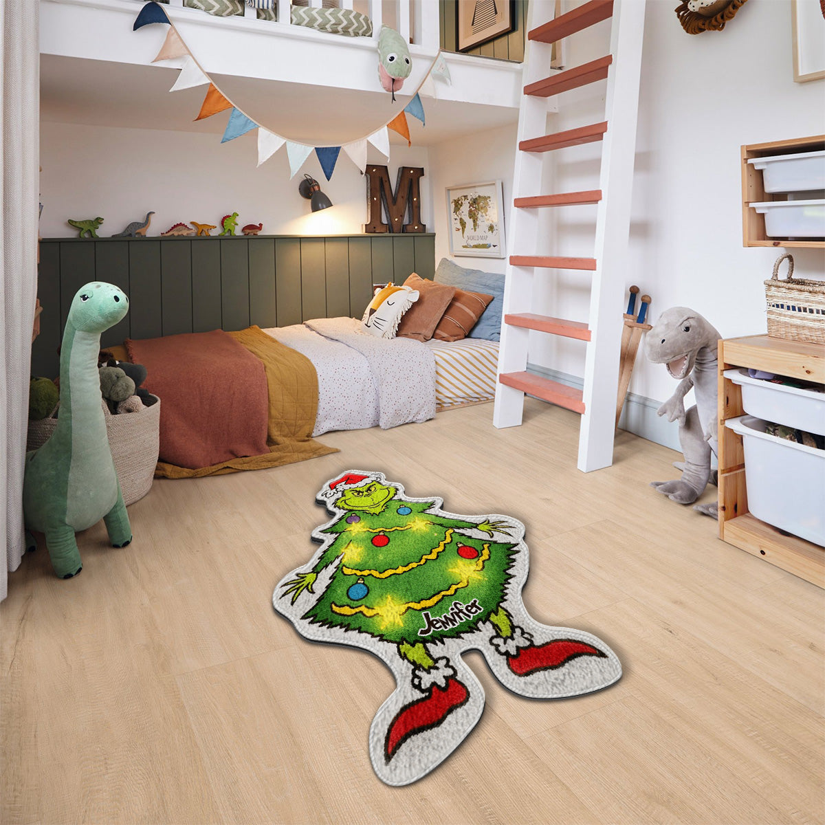 Merry Christmas - Personalized Stole Christmas Non-Slip Tufted Rug