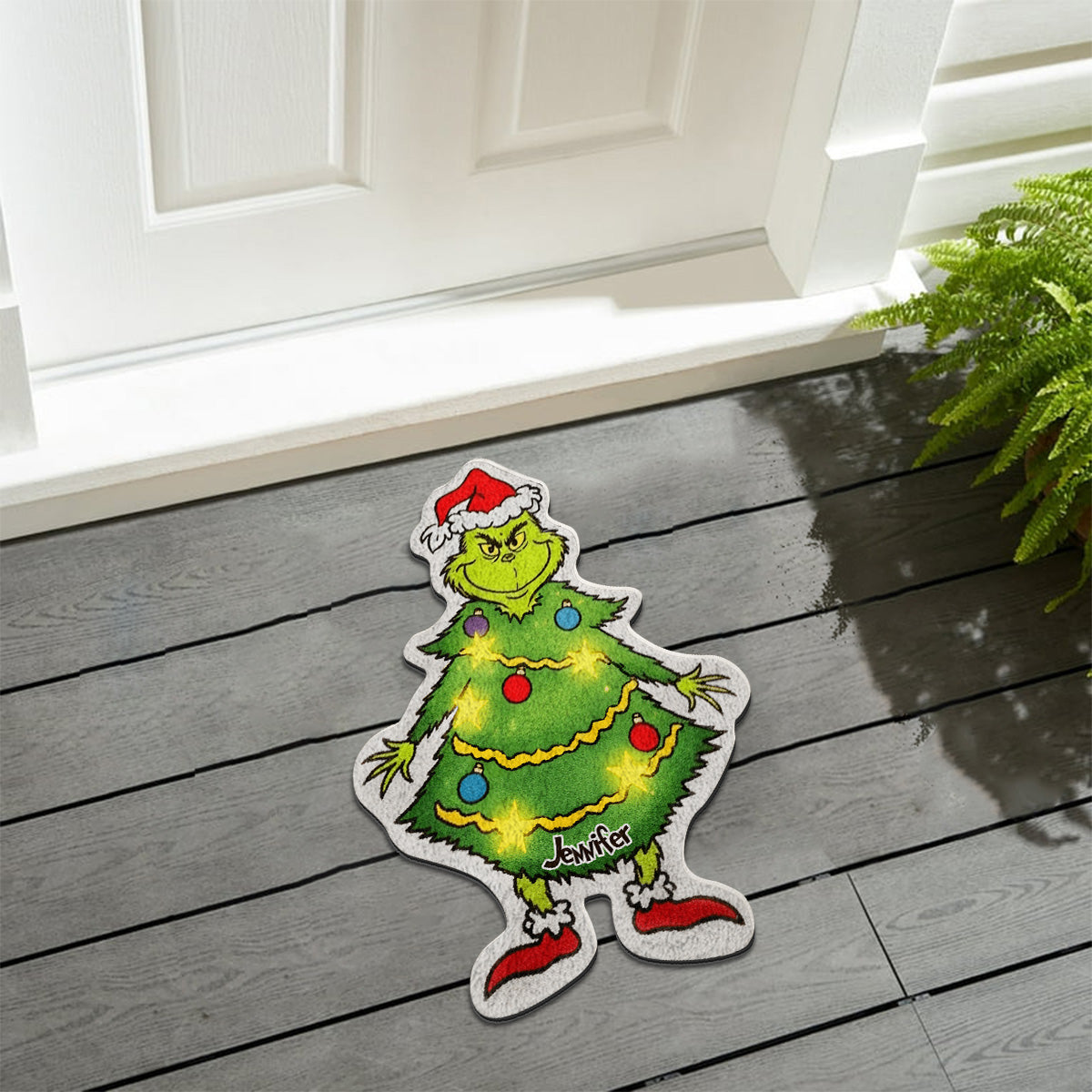 Merry Christmas - Personalized Stole Christmas Non-Slip Tufted Rug