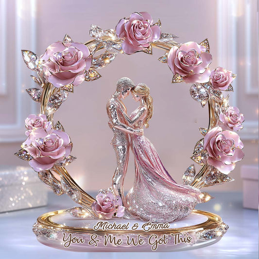 Toi et moi, on gère - Plaque acrylique personnalisée pour couple