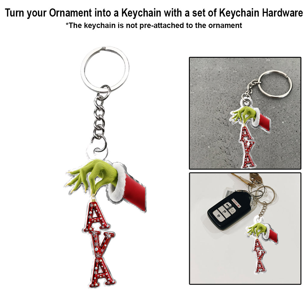 Ornement de Noël Grinchmas personnalisé - Étole de Noël - Ornement de Noël sur mesure