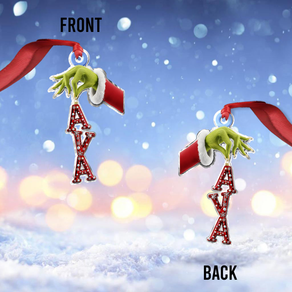 Ornement de Noël Grinchmas personnalisé - Étole de Noël - Ornement de Noël sur mesure