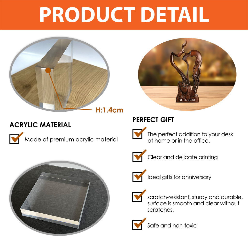 You And Me We Got This - Personalized Couple Custom Shaped Acrylic Plaque