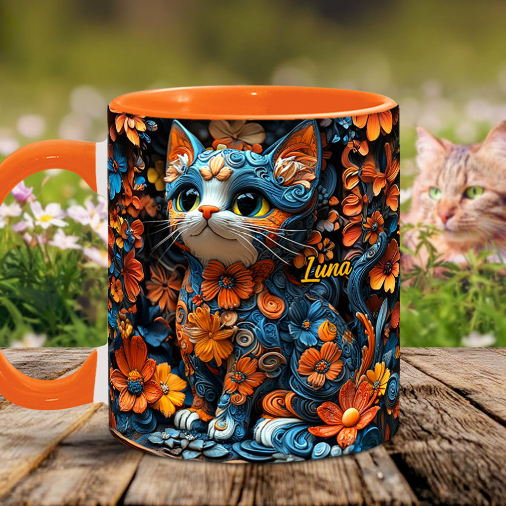Mug personnalisé avec motif chat adorable