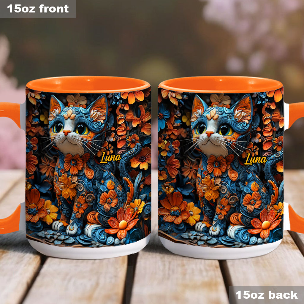 Mug personnalisé avec motif chat adorable
