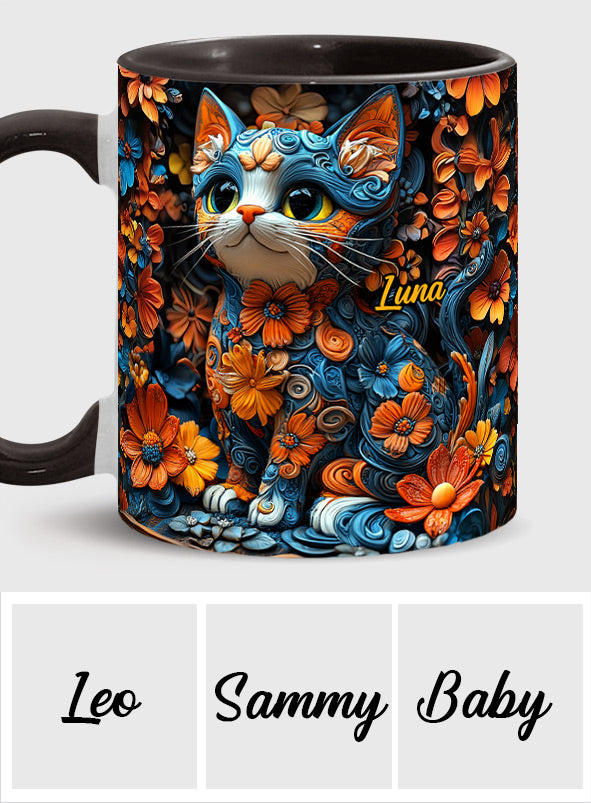 Mug personnalisé avec motif chat adorable
