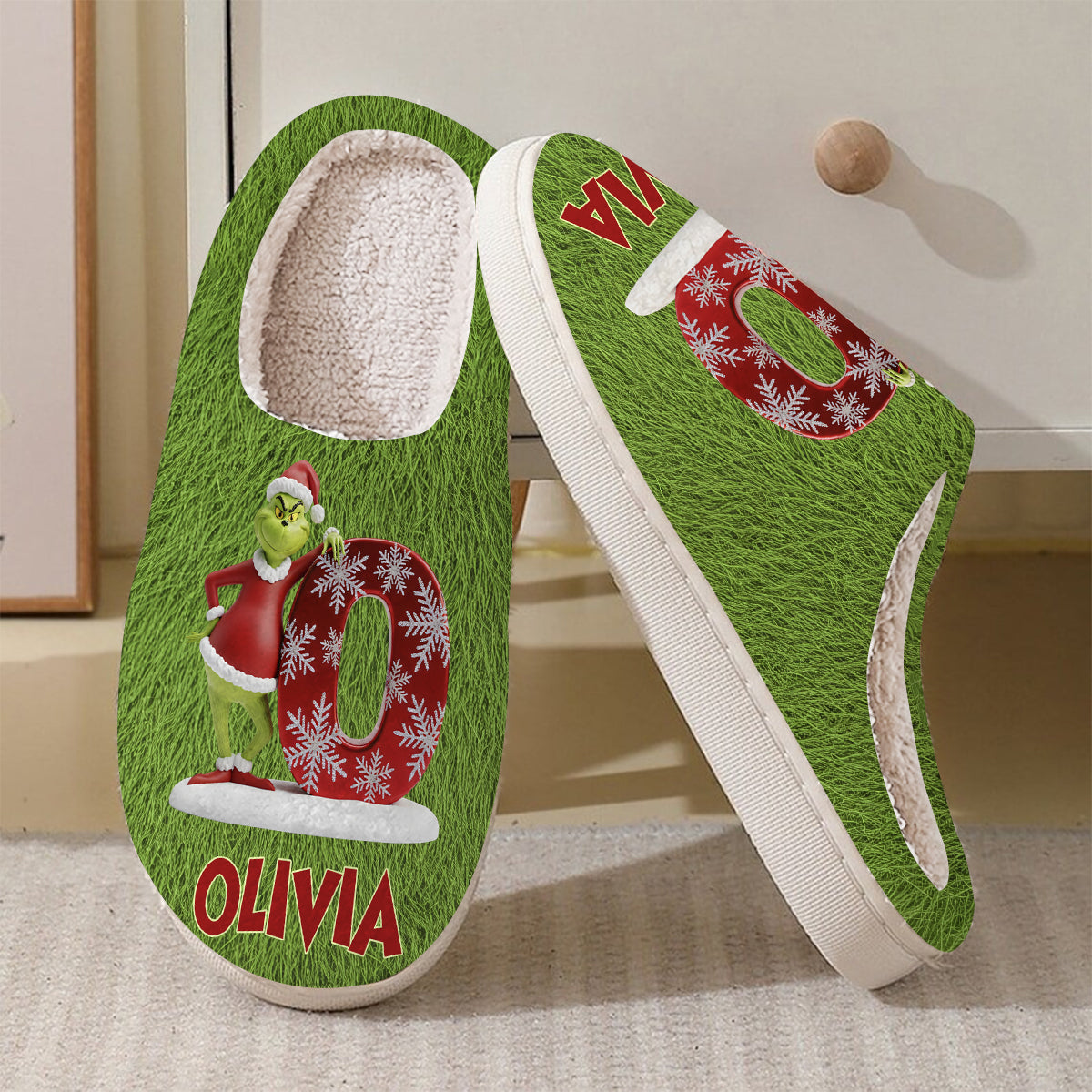 Merry Christmas - Personalized Stole Christmas Slippers
