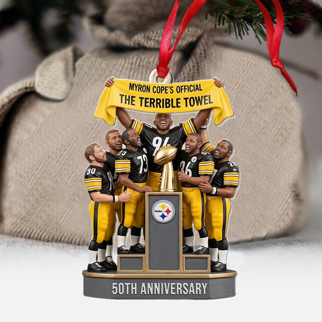 The Terrible Towel - American Football Transparent Ornament