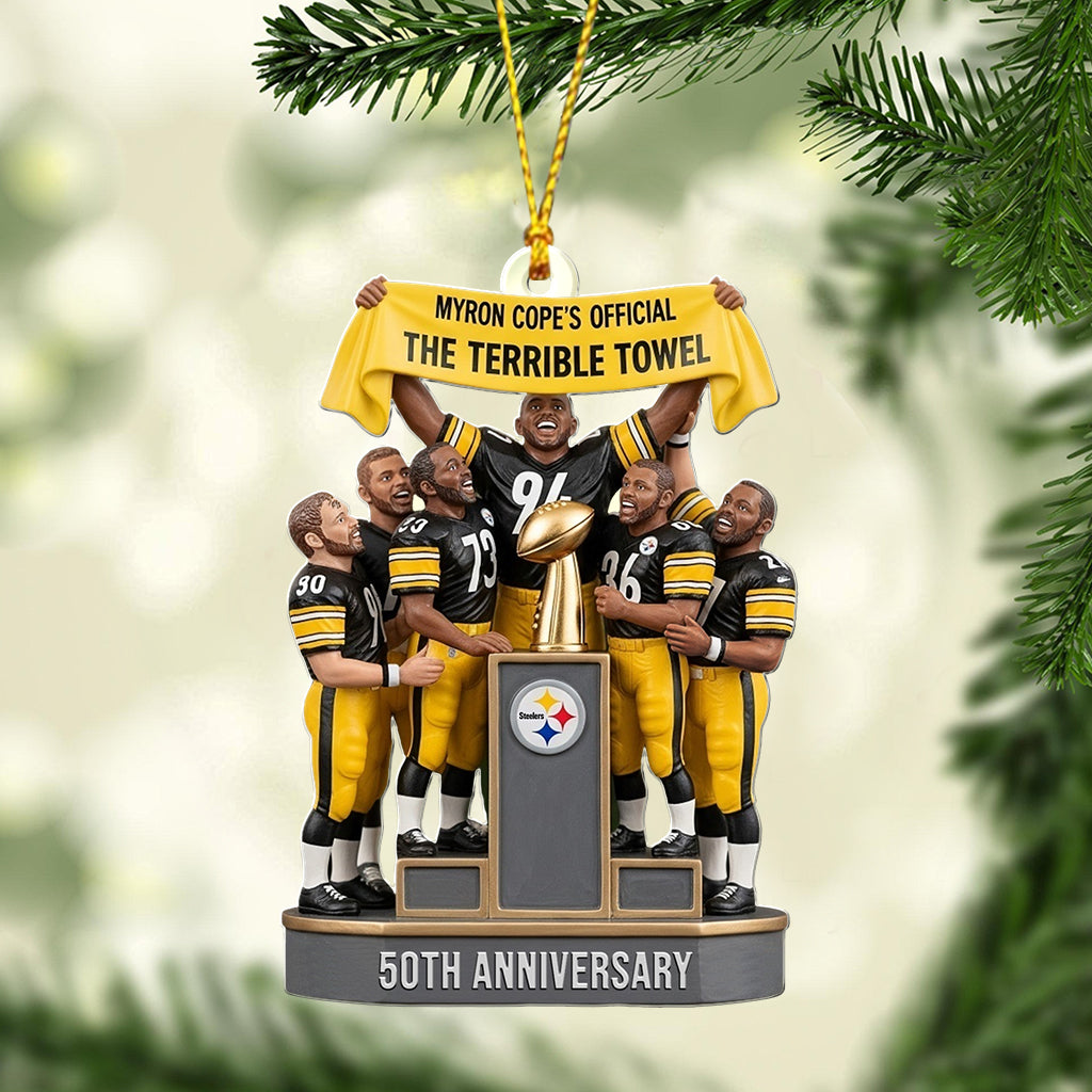 The Terrible Towel - American Football Transparent Ornament