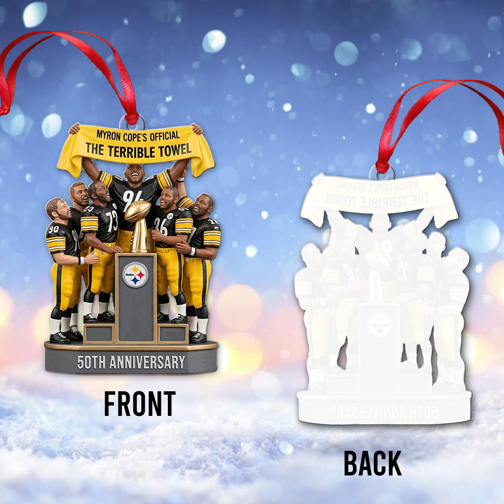 The Terrible Towel - American Football Transparent Ornament
