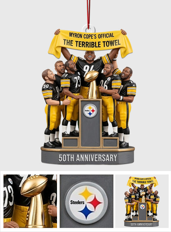The Terrible Towel - American Football Transparent Ornament