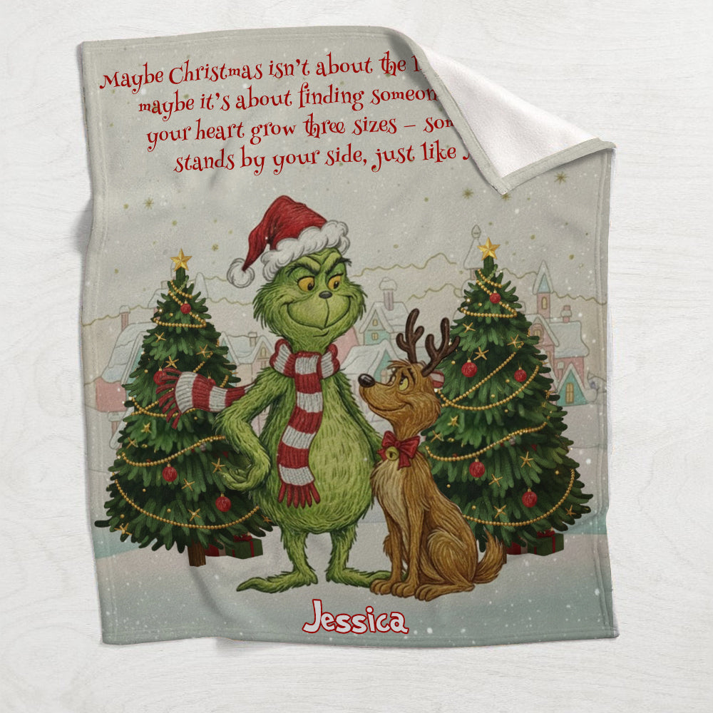May Christmas Be With You - Personalized Stole Christmas Blanket