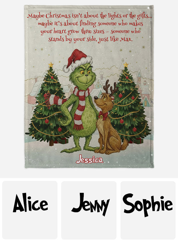 May Christmas Be With You - Personalized Stole Christmas Blanket