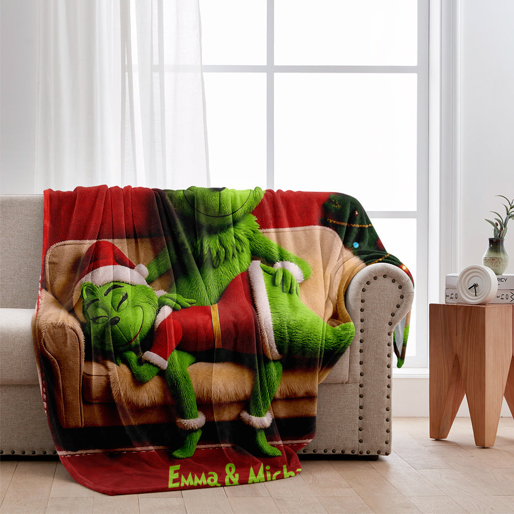 Cadeau humoristique pour couple - Étole de Noël personnalisée