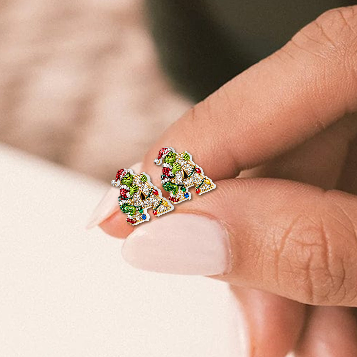 Christmas Thief - Personalized Stole Christmas Stud Earrings