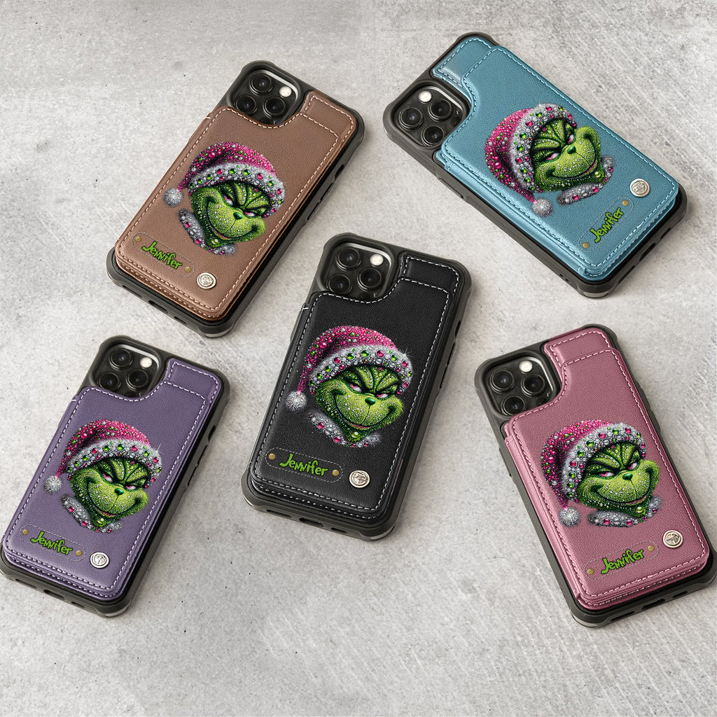 Merry Grinchmas - Personalized Stole Christmas Wallet Phone Case