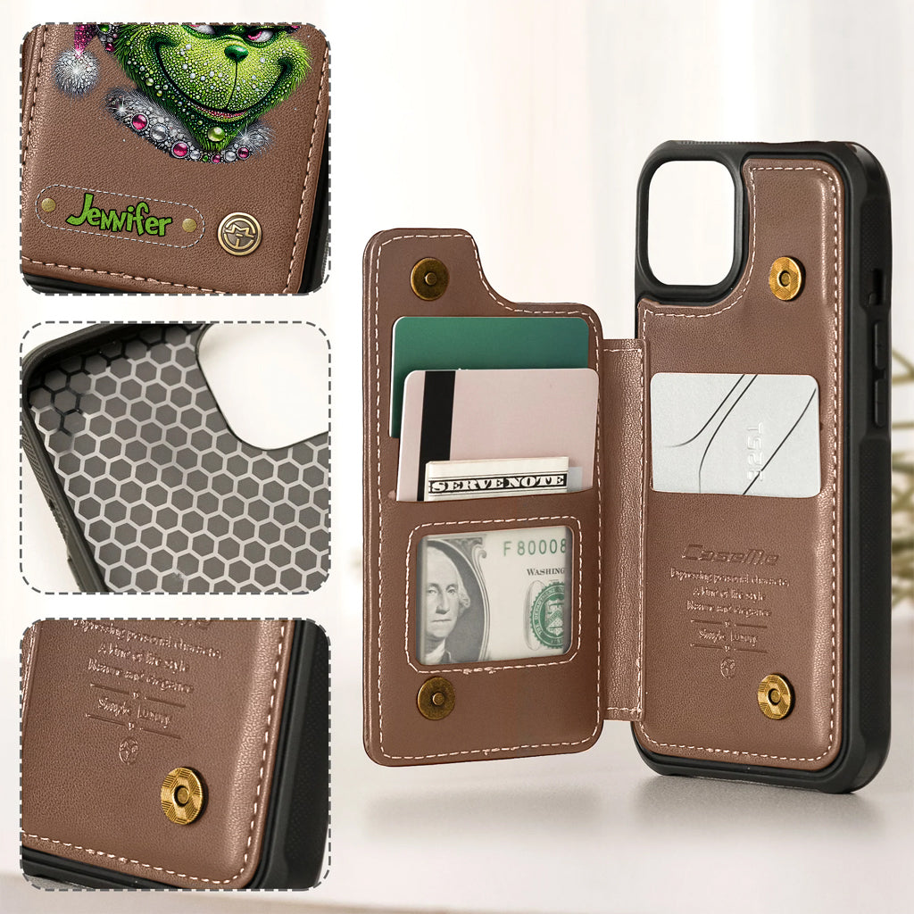 Merry Grinchmas - Personalized Stole Christmas Wallet Phone Case