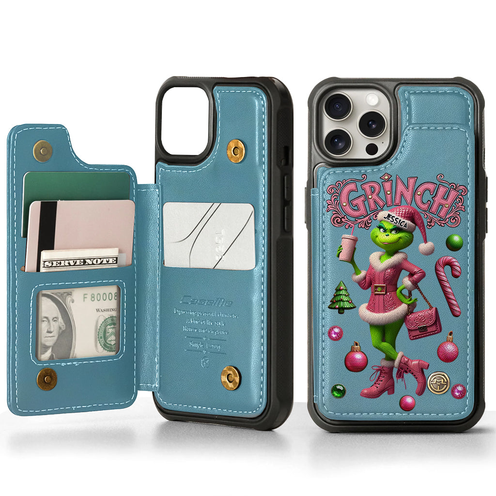 Merry Grinchmas - Personalized Stole Christmas Wallet Phone Case