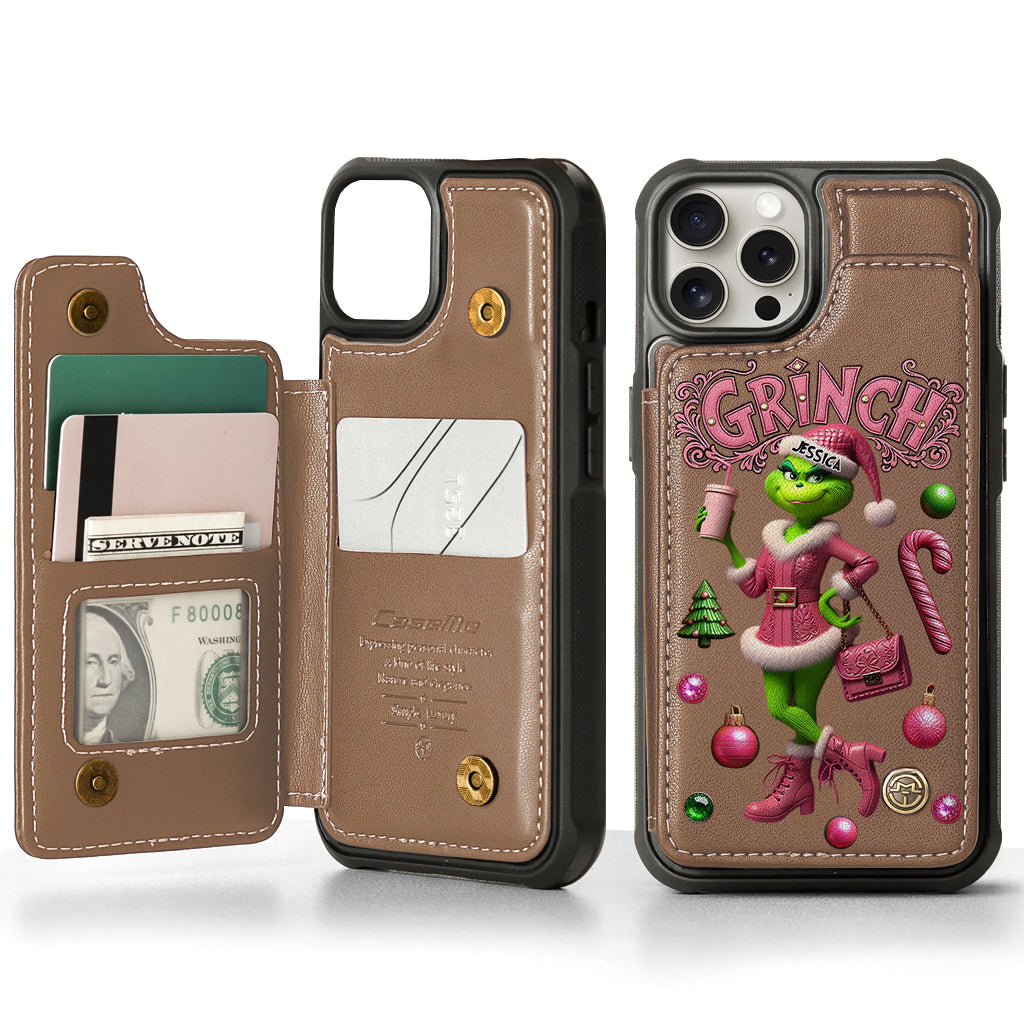 Merry Grinchmas - Personalized Stole Christmas Wallet Phone Case