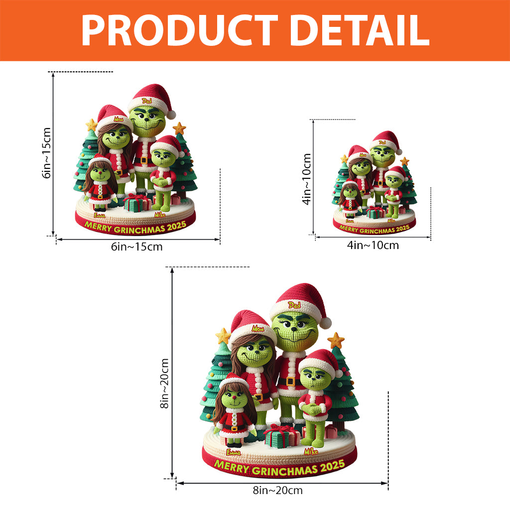 Merry Grinchmas - Personalized Stole Christmas Custom Shaped Acrylic Plaque