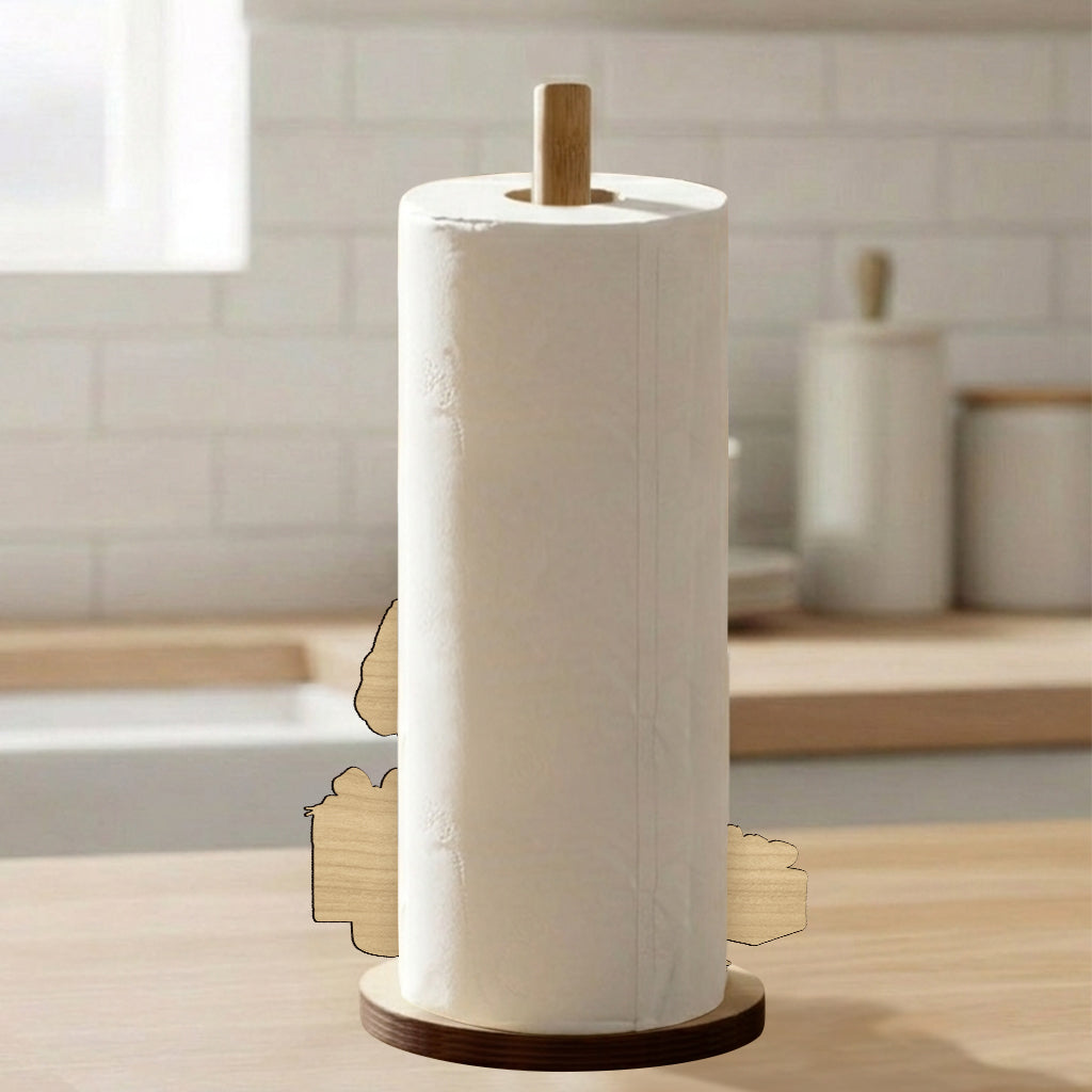 Gift Wrap - Personalized Stole Christmas Paper Towel Stand
