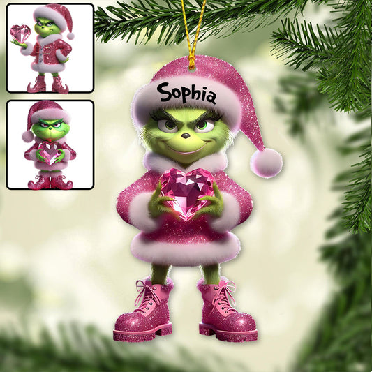 Merry Grinchmas - Personalized Stole Christmas Ornament