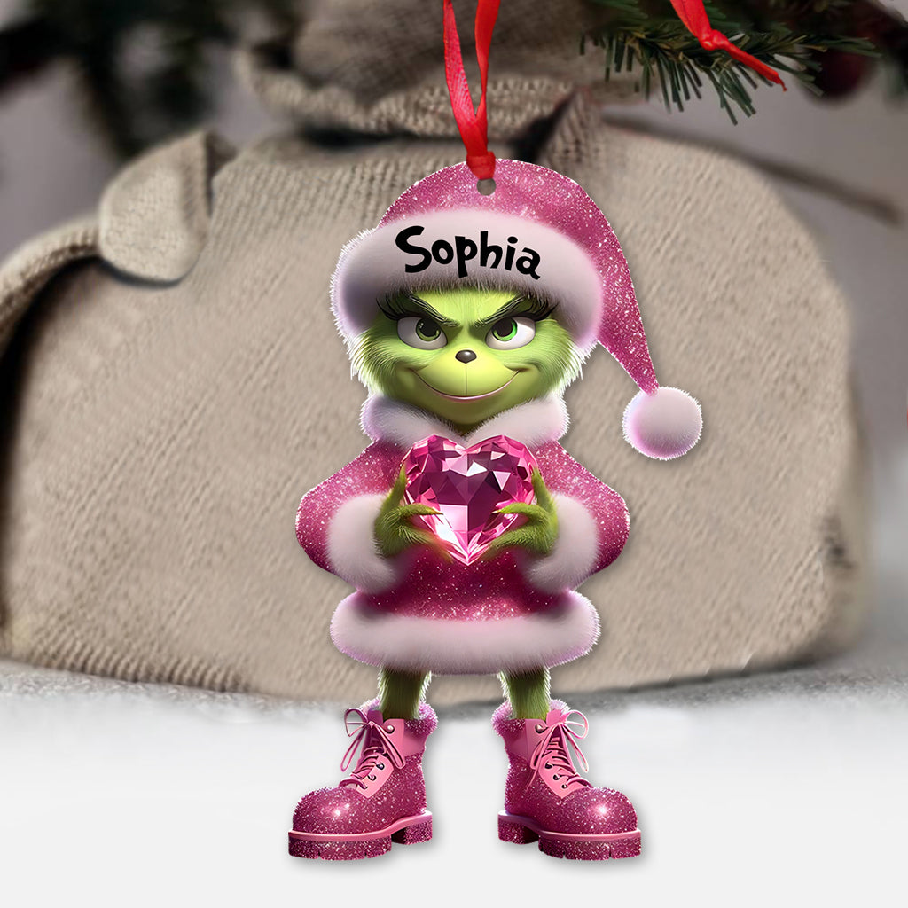 Merry Grinchmas - Personalized Stole Christmas Ornament