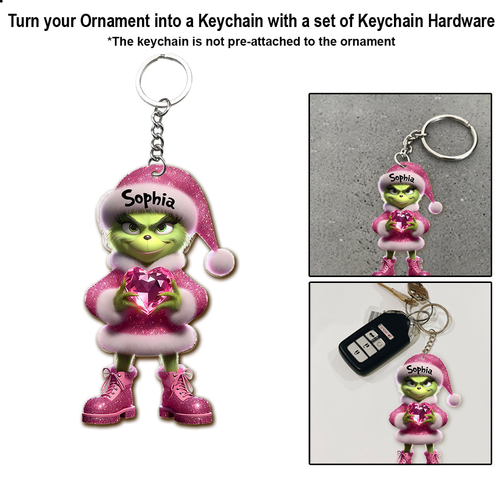 Merry Grinchmas - Personalized Stole Christmas Ornament