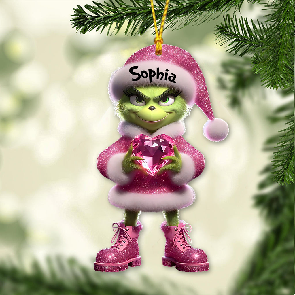 Merry Grinchmas - Personalized Stole Christmas Ornament