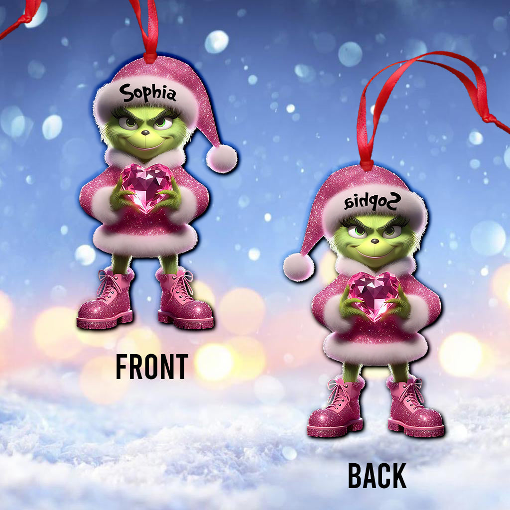 Merry Grinchmas - Personalized Stole Christmas Ornament