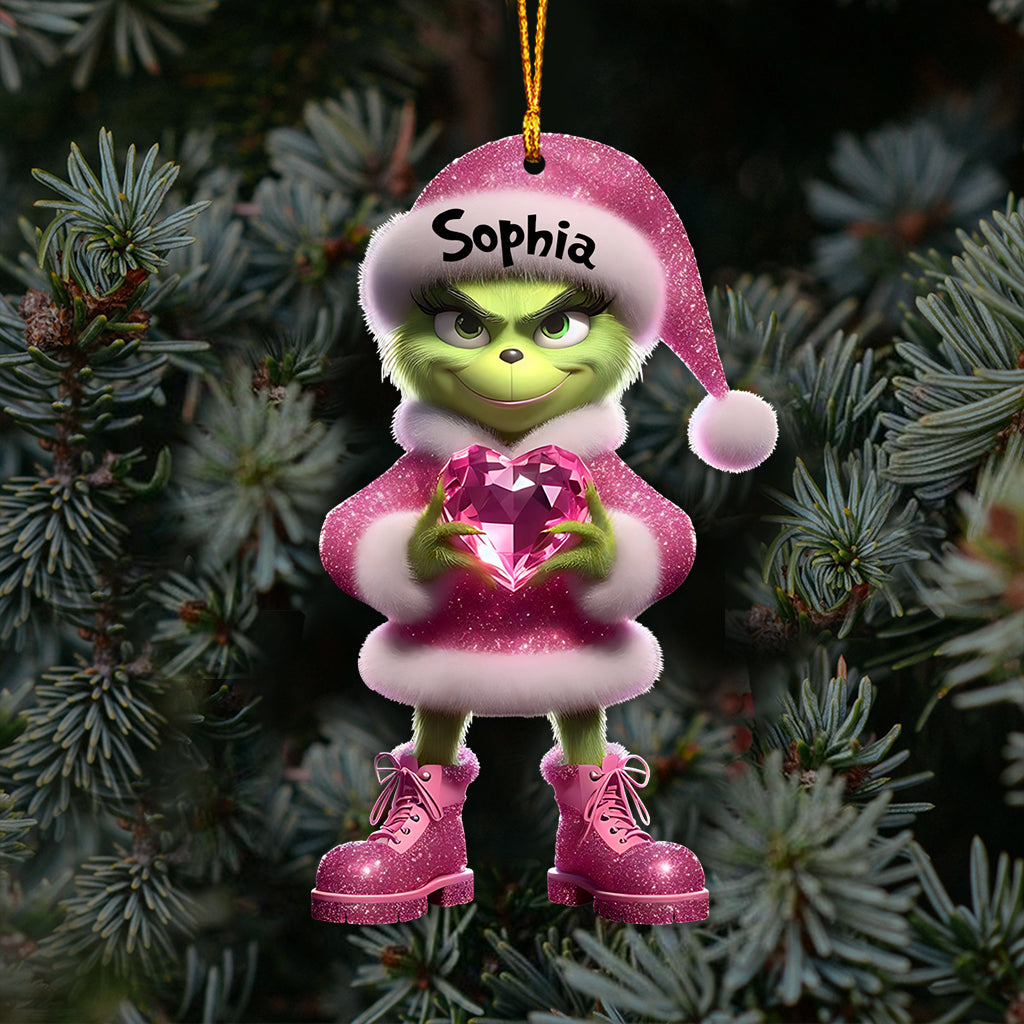 Merry Grinchmas - Personalized Stole Christmas Ornament