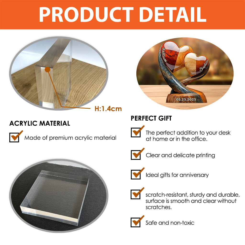 You And Me We Got This - Personalized Couple Custom Shaped Acrylic Plaque