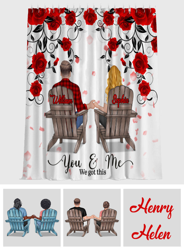 You & Me We Got This - Personalized Couple Blackout Window Curtain/ Drapes Set