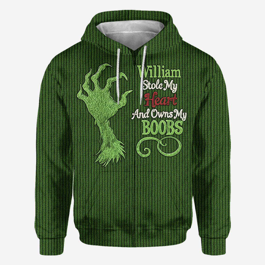 T-shirt personnalisé « J'ai volé mon cœur et je suis à toi »