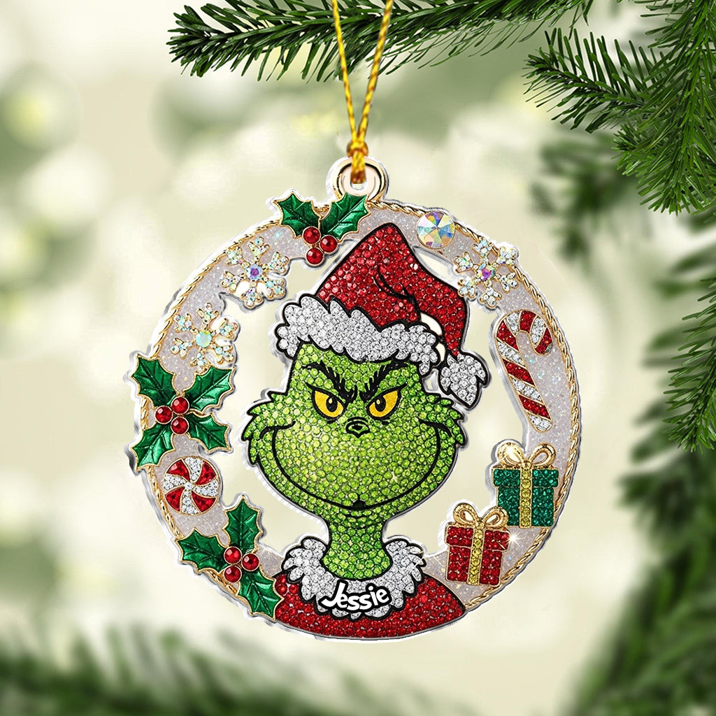 Merry Grinchmas - Personalized Stole Christmas Ornament