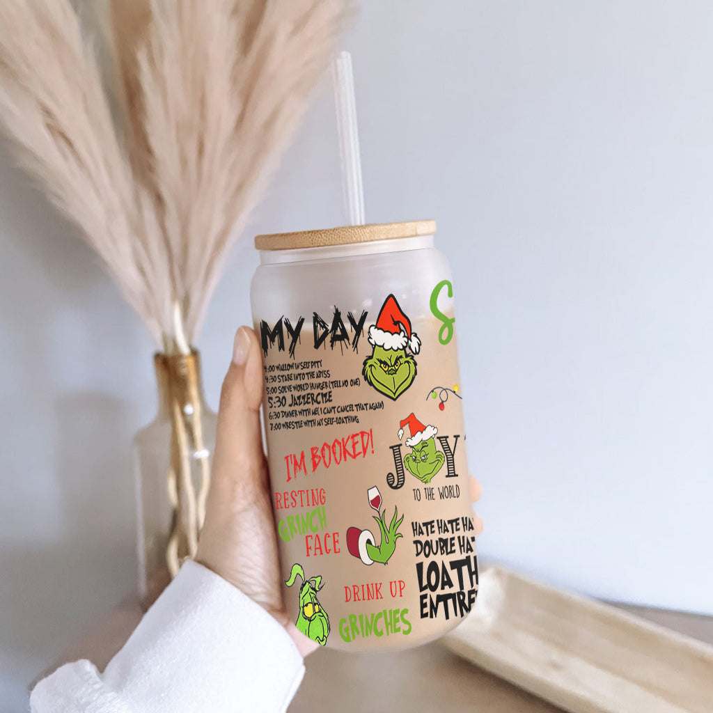 I'm Booked - Personalized Stole Christmas Can Glass