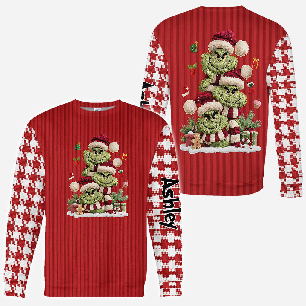 Joyeux Noël - T-shirt personnalisé avec étole de Noël