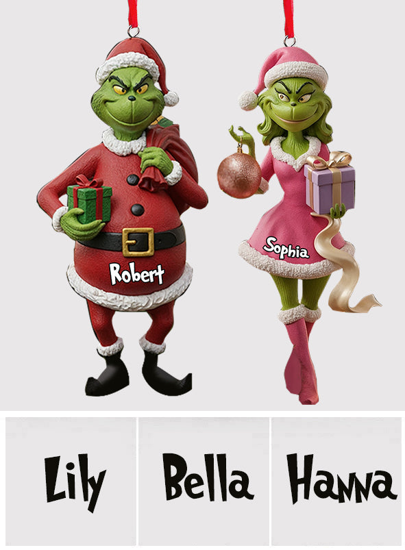 Merry Grinchmas Figure - Personalized Stole Christmas Custom Made 3D Minifigure Ornament