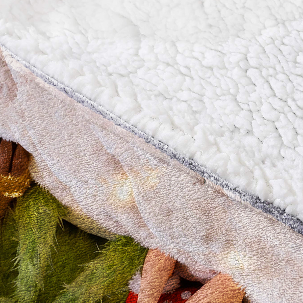 Ho Ho Ho - Sweat à capuche personnalisé avec couverture de Noël