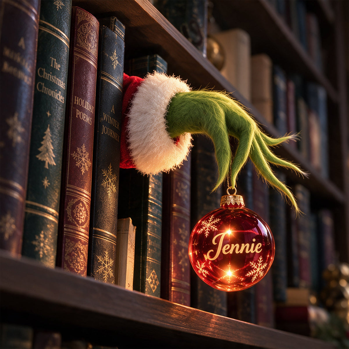 Who Stole Christmas? - Personalized Stole Christmas Bookshelf Lamp