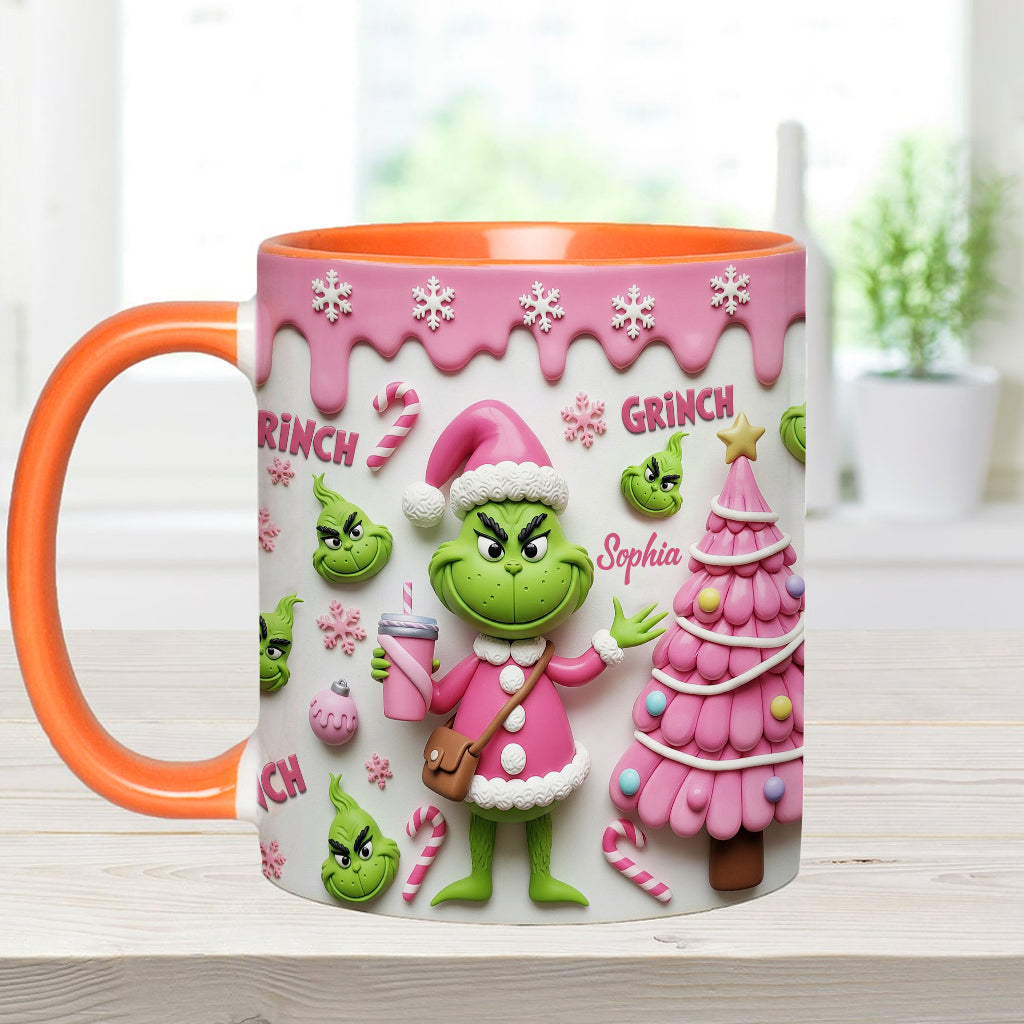 Joyeux Grinchmas - Mug personnalisé avec étole de Noël