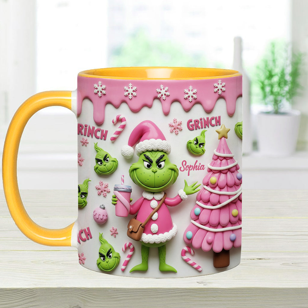 Joyeux Grinchmas - Mug personnalisé avec étole de Noël