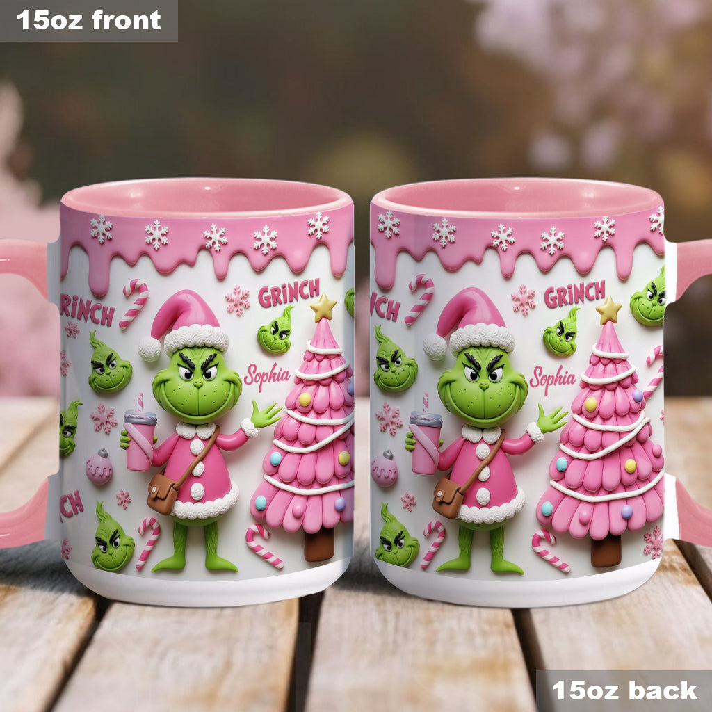 Joyeux Grinchmas - Mug personnalisé avec étole de Noël