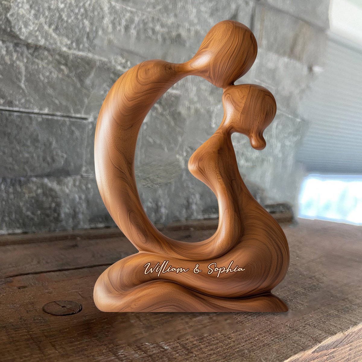 Toi et moi, on gère - Plaque en bois personnalisée pour couple