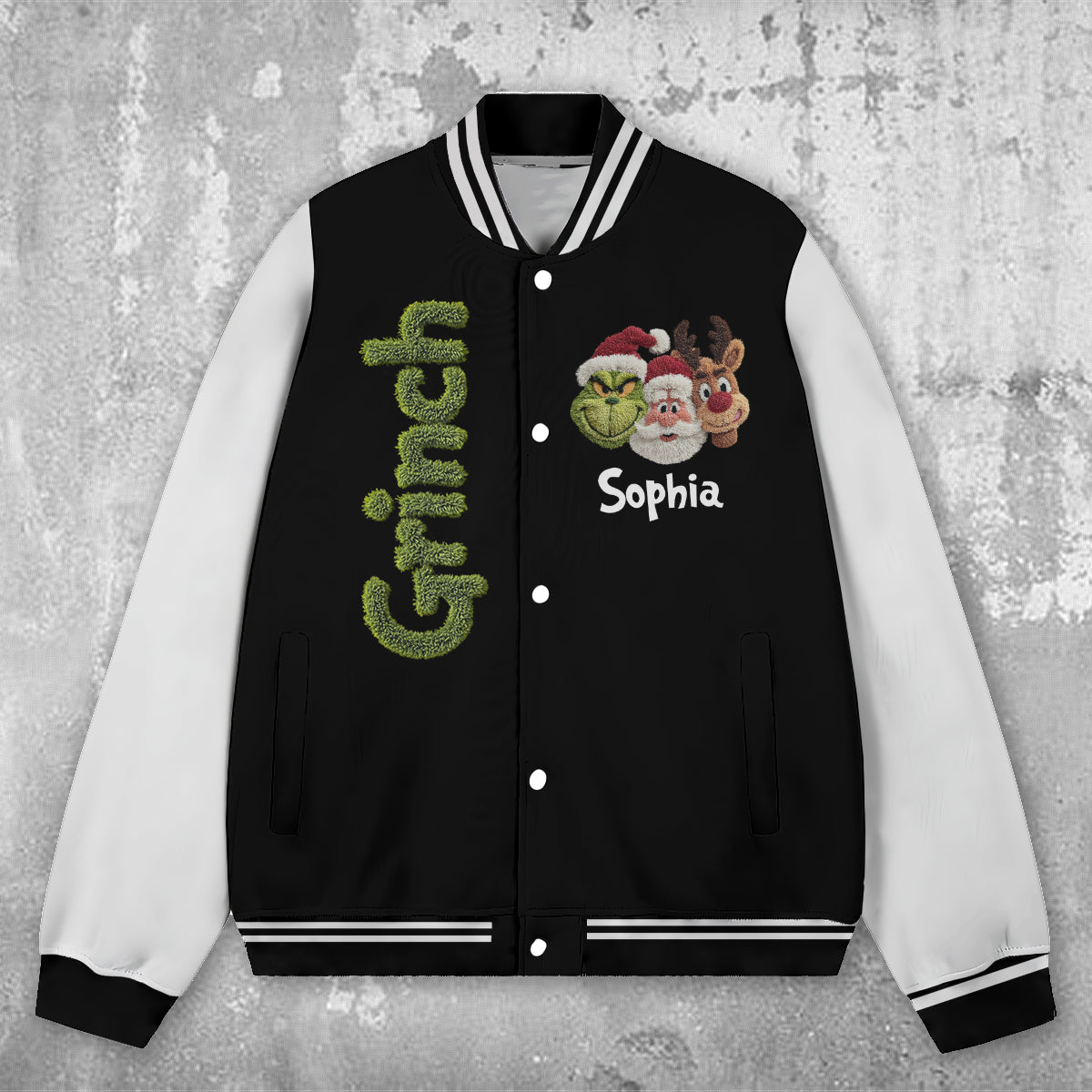 Merry Christmas - Personalized Stole Christmas Varsity Jacket